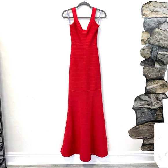 HERVE LEGER "Ellen" gown - Picture 3 of 10